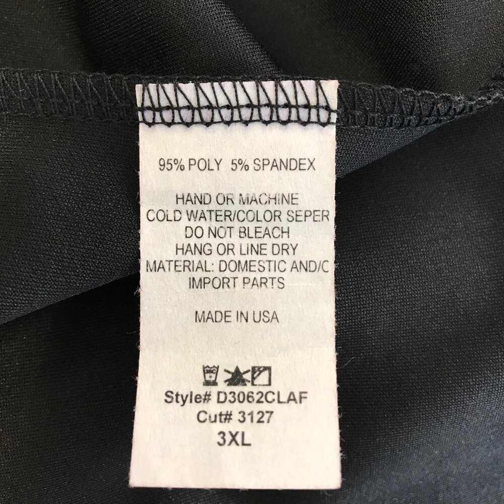 42 POPS Womens Black Scalloped Hem Pullover Sleeveless Knit Shift Dress Size 3X - Picture 9 of 9